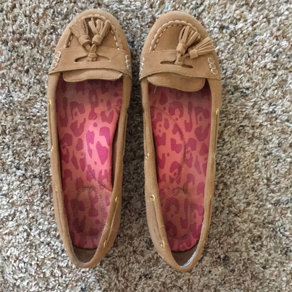 Camel Sperry Loafers